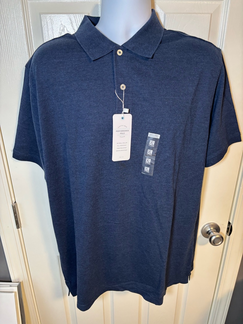 Lot of 2  blue polo shirts -one is darker than the other by Cactus Man, Size XL